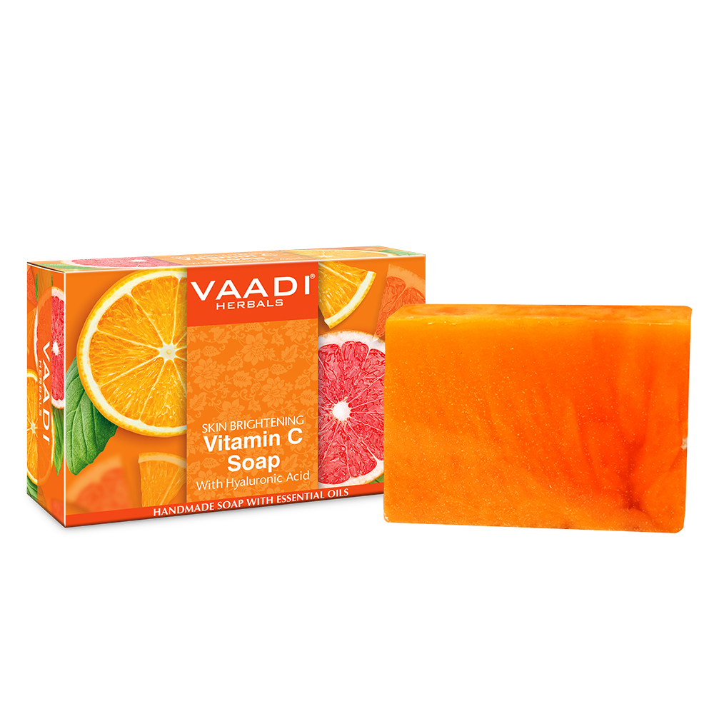 Organic Vitamin C Soap with Hyaluronic Acid (75 gms / 2.7 oz)