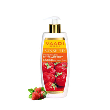 STRAWBERRY SCRUB LOTION WITH WALNUT GRAINS (350ml)