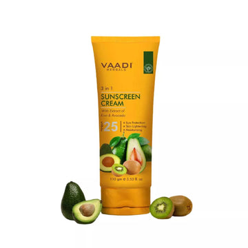 SUNSCREEN CREAM WITH EXTRACT OF KIWI AND AVOCADO SPF 25 (110ml)