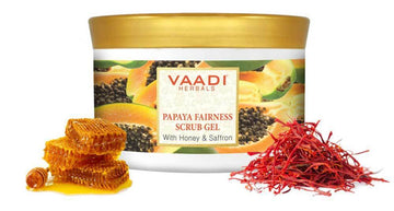 PAPAYA FAIRNESS SCRUB WITH HONEY AND SAFFRON (500gm)