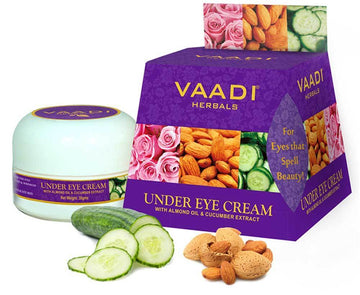 UNDER EYE CREAM-ALMOND OIL AND CUCUMBER EXTRACT (30gm)